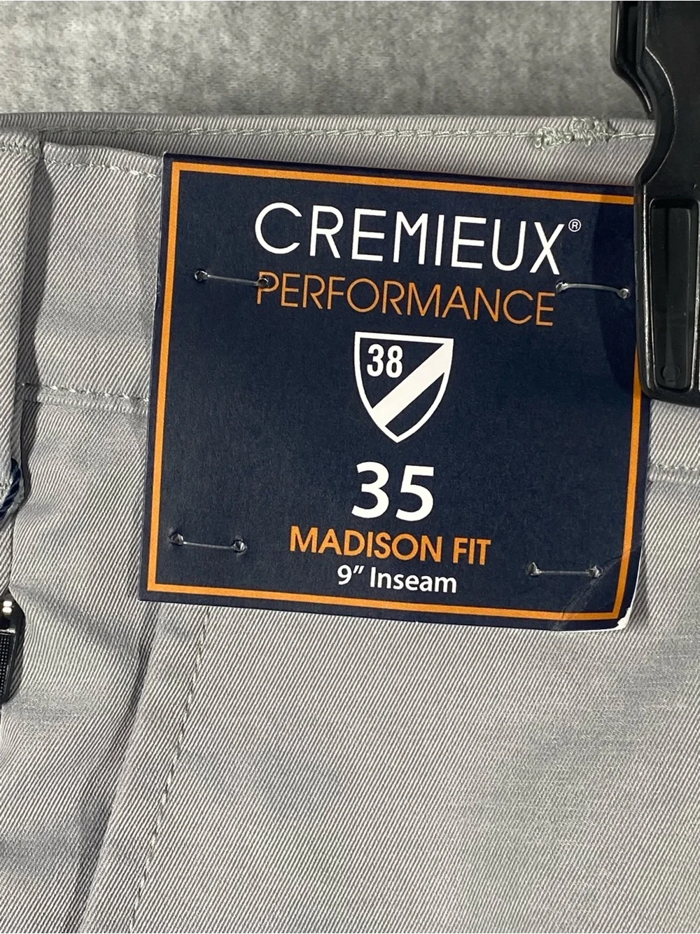 Daniel Cremieux Men's  Gray Performance Shorts size 35x9” stretch UPF 30 NWT